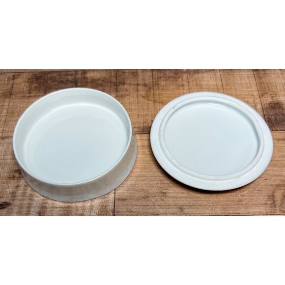 Cat-Themed Ceramic Trinket Dish W/ Lid - "Cats" Design - Storage For Jewelry - Picture 3 of 5